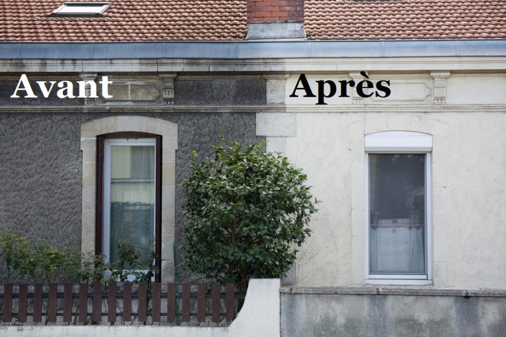AVANT/APRÈS ✨ Un vrai nettoyage façade réalisé par nos experts